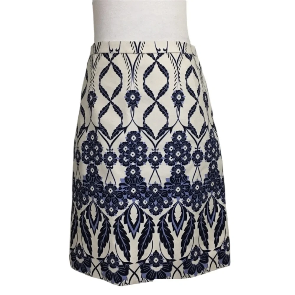 J. Crew Trellis Floral Mini‎ Skirt Women’s 2 Preppy Reto